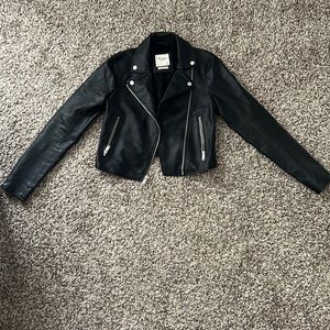 Abercrombie Vegan Leather Jacket - Size XS